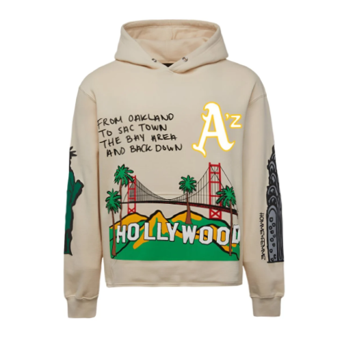 Kool Kiy Cali To NYC Cream Hoodie Kool Kiy Cali To NYC Cream Hoodie