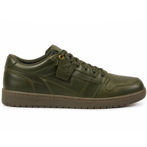 Kool Kiy Olive Leather Dress Shoes Kool Kiy Olive Leather Dress Shoes