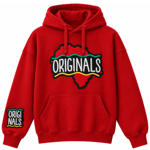 Kool Kiy Originals Red Motherland Hoodie Kool Kiy Originals Red Motherland Hoodie