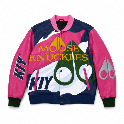 Moose Knuckles x Kool Kiy Patchwork Leather Bomber Jacket Moose Knuckles x Kool Kiy Patchwork Leather Bomber Jacket